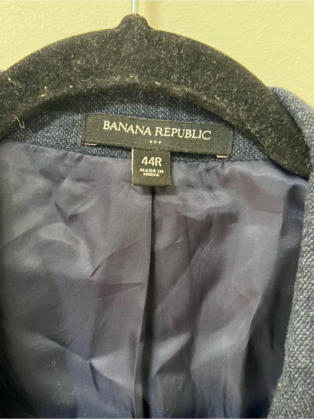 Banana Republic Men's Navy Blue Blazer Slim Fit 44R